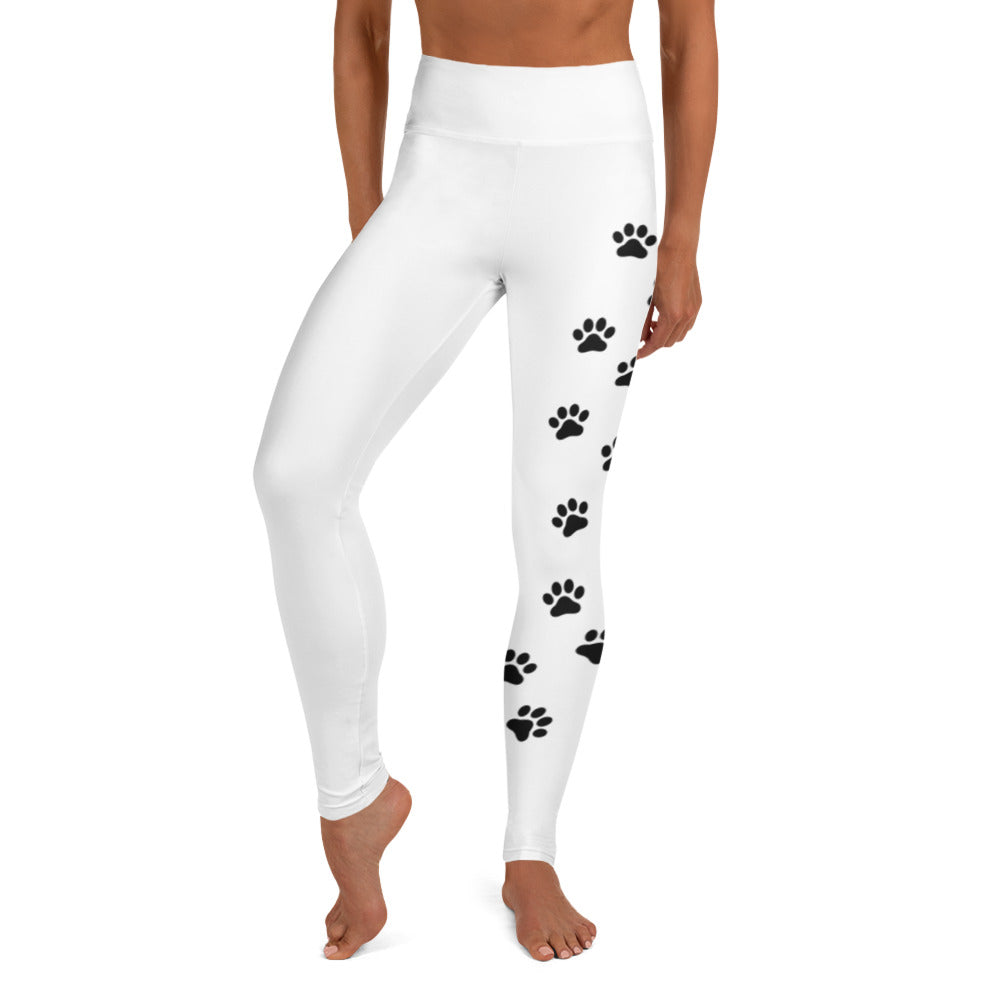 Reflective Pawprint Running Leggings with Pockets – DogFit