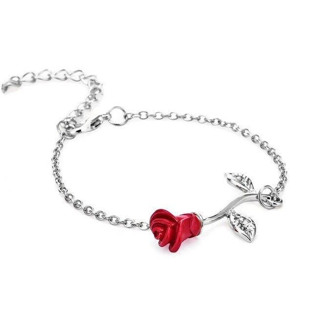 rose charm bracelet