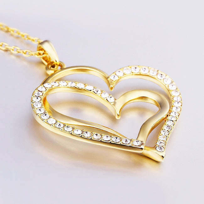 diamond heart pendant necklace