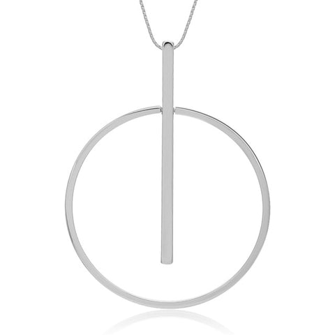 diamond circle necklace
