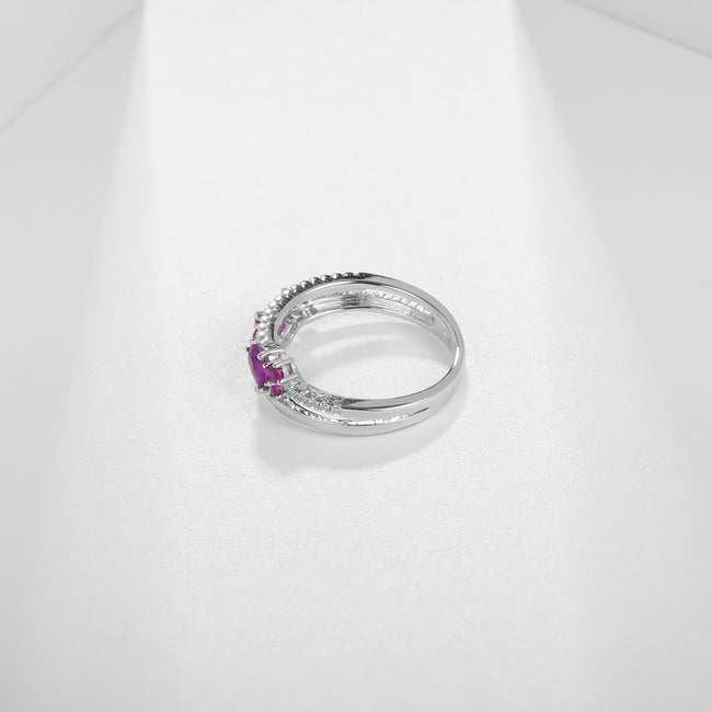 purple engagement rings