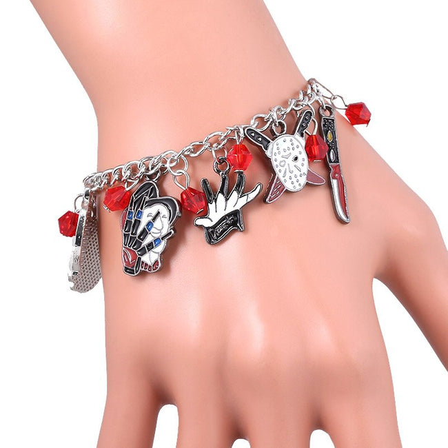 horror movie charm bracelet