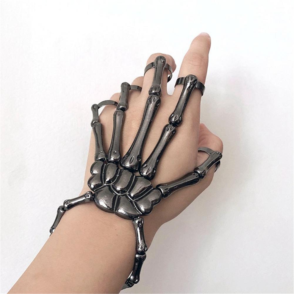 Skeleton Hand Jewellery Black Costume Accessories Female